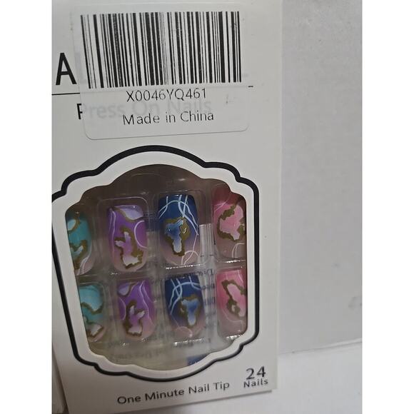 LOT OF 3 ASSORTED PRESS ON / GLUE ON NAILS, NEW IN BOX, 24 COUNT EACH BOX - Picture 3 of 6